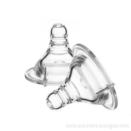 Wholesales custom food grade Silicone Baby Milk Bottle Nipple Wide Caliber Nipple